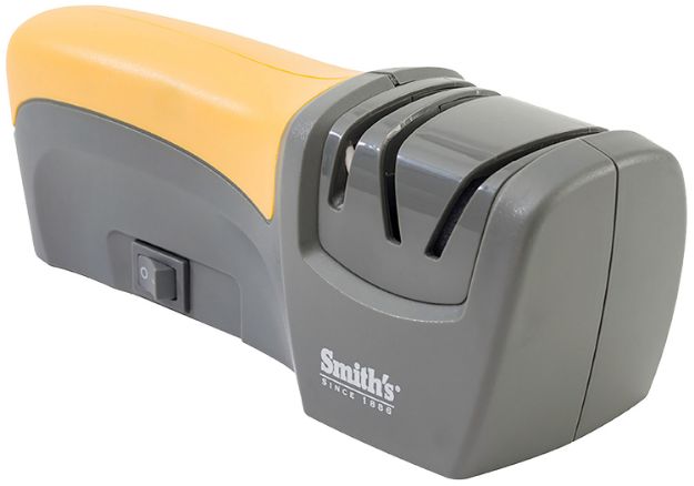 Picture of Smiths Products 50005 Electric Sharpener  Compact Style with Ceramic Coarse Sharpening Material & Gray Synthetic Handle