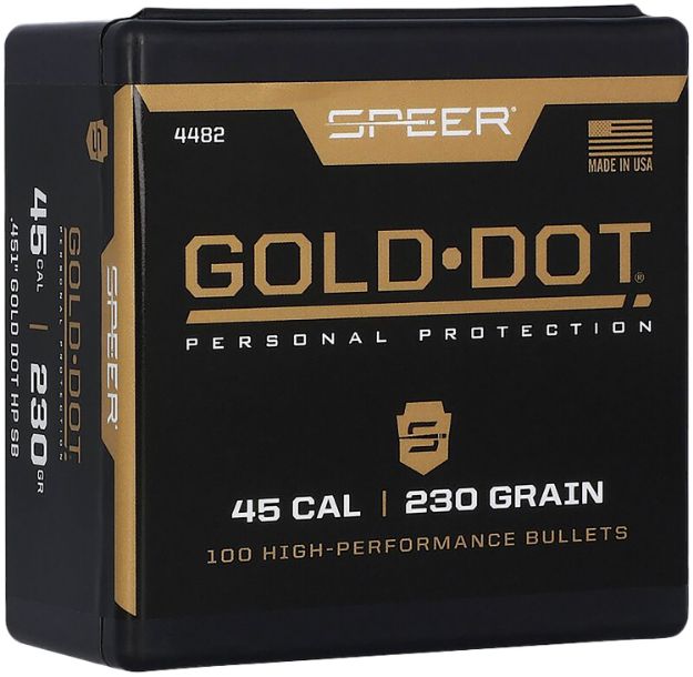 Picture of Speer 4482 Gold Dot Personal Protection 45Cal 230gr Hollow Point 100 Per Box/5 Case