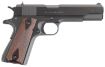 Picture of Colt Mfg O1970A1CS Government Series 70 45 ACP 7+1 5" Black National Match Barrel, Blued Serrated Steel Slide & Frame w/Beavertail, Rosewood Grip, Ambidextrous