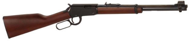 Picture of Henry H001Y Lever  Youth 22 Long/22 LR/22 Short 12 LR/16 Short, 16.13" Blued Round Barrel, Black Steel Receiver, American Walnut Fixed Stock,  Right Hand