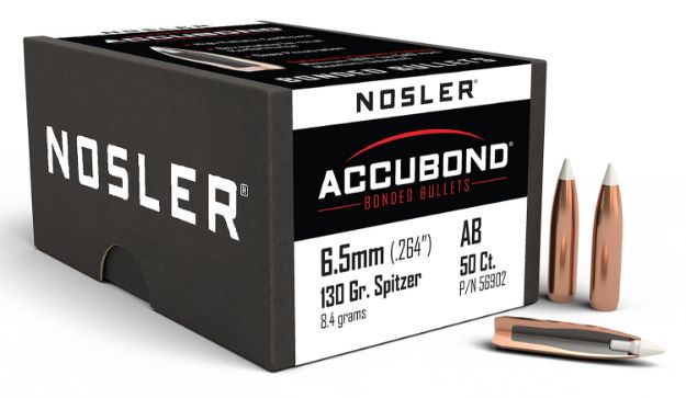 Picture of Nosler 56902 AccuBond  6.5Creedmoor 130gr Spitzer Point 50/Box