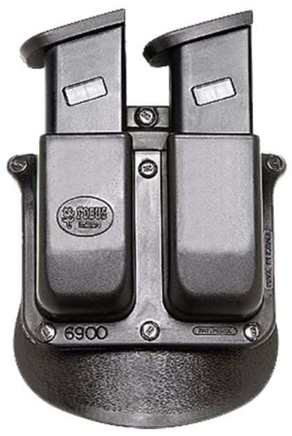 Picture of Fobus 6945HP Double Mag Pouch  Black Polymer Paddle Compatible w/ .45(Except Glock)