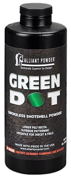 Picture of Alliant Powder GREENDOT Shotshell Powder Green Dot Shotgun Multi-Gauge Gauge 1 lb