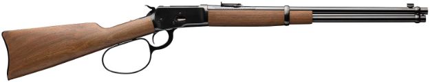 Picture of Winchester Guns 534190137 Model 1892 Large Loop Carbine 357 Mag 10+1 Cap 20" Brushed Polish Blued Rec/Barrel Satin Walnut Fixed Straight Grip Stock Right Hand (Full Size)