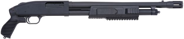 Picture of Mossberg 50673 500 FLEX Tactical 12 Gauge 5+1 3" 18.50" Stand-Off Barrel, Blued Metal Finish, Dual Extractors, Synthetic Flex Locking System Stock/Forend & Pistol Grip