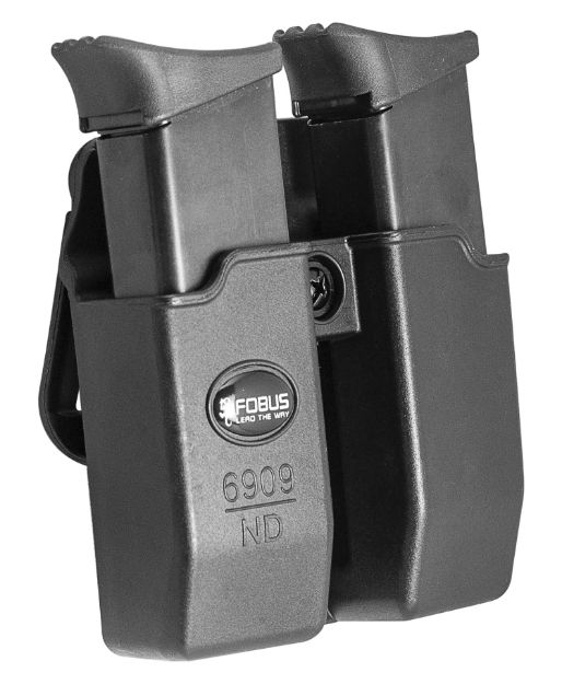 Picture of Fobus 6909NDBH Double Mag Pouch  Black Polymer Paddle Compatible w/ 9mm/40(Except Glock)