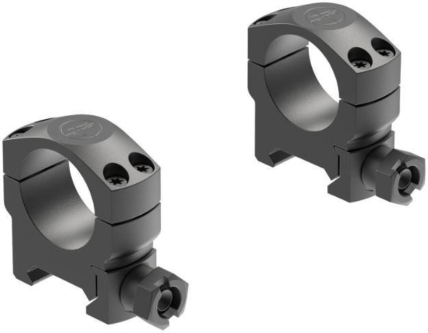 Picture of Leupold 57524 Mark 4 Scope Ring Set Matte Black Aluminum 1" Tube Medium Picatinny Rail