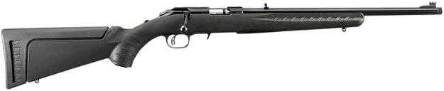 Picture of Ruger 8305 American Rimfire  Full Size 22 LR 10+1 18" Satin Blued Threaded Barrel, Satin Blued Drilled & Tapped Steel Receiver, Black Synthetic Adjustable Stock, Right Hand