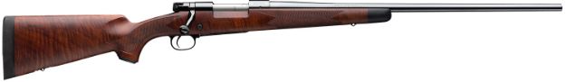 Picture of Winchester Repeating Arms 535203212 Model 70 Super Grade 243 Win Caliber with 5+1 Capacity, 22" Barrel, High Polished Blued Metal Finish & Satin Fancy Walnut Stock Right Hand (Full Size)