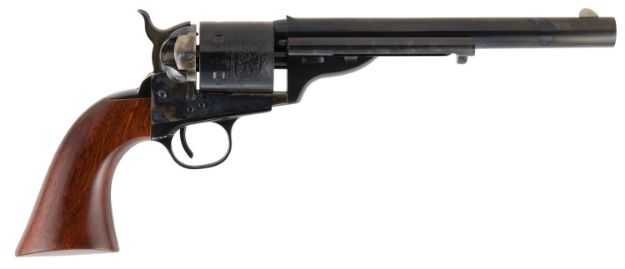 Picture of Cimarron CA916 1872 Open Top Army 45 Colt (LC) 6rd 7.50" Blued  Barrel & Cylinder, Wide Front Sight, Color Case Hardened Steel Frame, 1860 Army-Sized Walnut Grip