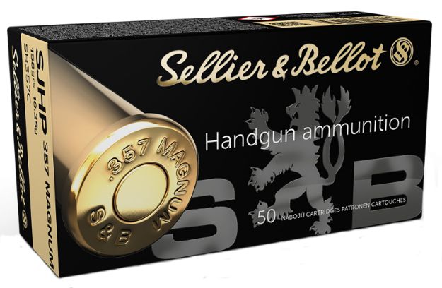 Picture of Sellier & Bellot SB357C Handgun  357Mag 158gr Semi Jacketed Hollow Point 50 Per Box/20 Case