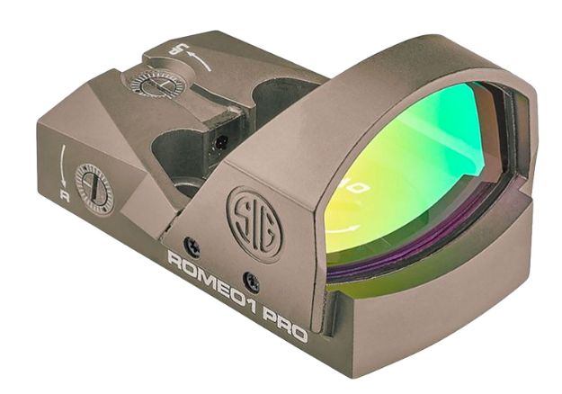 Picture of Sig Sauer Electro-Optics SOR1P103 Romeo1Pro  Flat Dark Earth 1 x 30 mm 6 MOA Red Dot