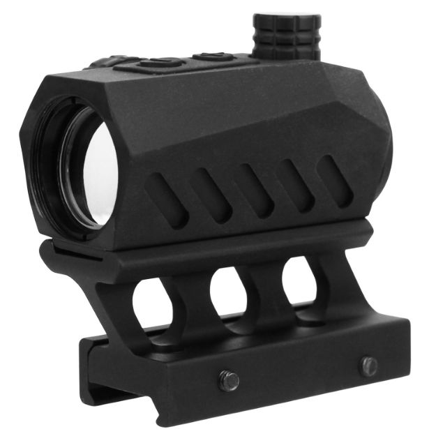 Picture of TacFire RD011 Dual Illuminated Red Dot  Black Anodized 1 x 20 mm 4 MOA Red/Green Dot Features Riser Mount