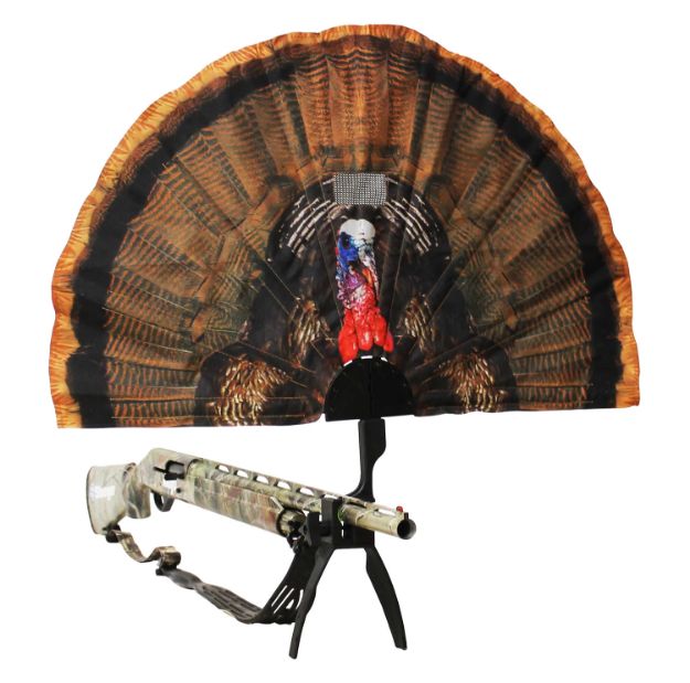 Picture of Mojo Outdoors HW2453 Tail Chaser Max  Turkey Species Multi Color Plastic