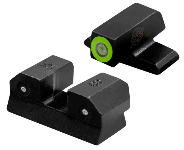 Picture of XS Sights SIR015P6G R3D Night Sights- Sig Sauer- Springfield Armory  Black | Green Tritium Green Outline Front Sight Green Tritium  Rear Sight