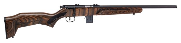 Picture of Savage Arms 91937 93 Minimalist Full Size 22 WMR 10+1, 18" Matte Black Steel Barrel, Matte Black Carbon Steel Receiver, Natural Brown Boyd's Minimalist Stock, Right Hand