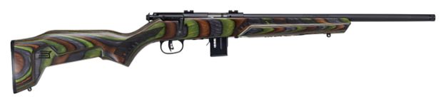 Picture of Savage Arms 96636 93R17 Minimalist 17 HMR Caliber with 10+1 Capacity, 18" Barrel, Matte Black Metal Finish & Boyd's Minimalist Green Laminate Stock Right Hand (Full Size)