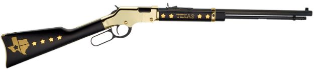 Picture of Henry H004TX Golden Boy Texas Tribute Full Size 22 Short, 22 Long, 22 LR, 16 LR/21 Short, 20" Blued Barrel, Brasslite Metal Finish & American Walnut Stock Right Hand