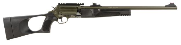 Picture of Rossi SCJT4510B Circuit Judge  45 Colt (LC) Caliber or 410 Gauge with 5rd Capacity, 18.50" Barrel, Moss Green Cerakote Metal Finish & Black Fixed Thumbhole Stock Right Hand (Full Size)