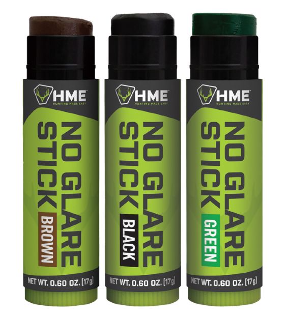 Picture of HME HMESTK3PK Face Paint No Glare Black/Brown/Dark Green Stick