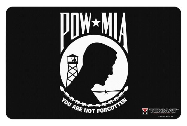 Picture of TekMat TEKR17POWMIA POW MIA Cleaning Mat "You Are Not Forgotten" 11" x 17"