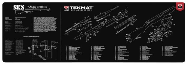 Picture of TekMat TEKR36SKS SKS Cleaning Mat SKS Parts Diagram 12" x 36"