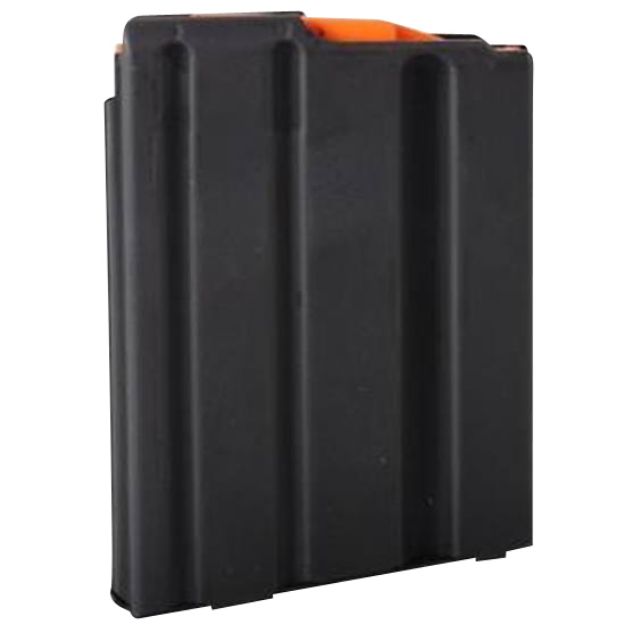 Picture of DuraMag 5X23041188CPD SS  5rd 223 Rem/300 Blackout/5.56x45mm NATO for AR-15 Black w/ Orange Follower Detachable