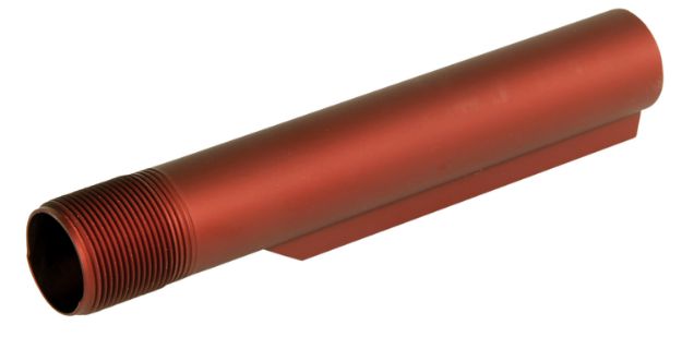 Picture of LBE Unlimited MBUF002RED Mil-Spec Buffer Tube  6 Position AR-15 Red