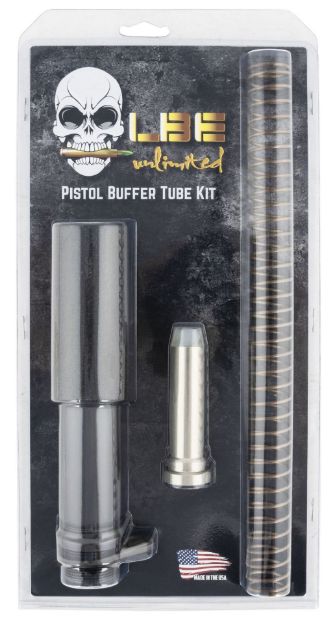 Picture of LBE Unlimited PBUFKTCG Pistol Buffer Tube Kit  Gray AR-Platform