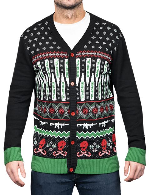 Picture of Magpul MAG1198-969-M Krampus Christmas Sweater Multi Color Long Sleeve Medium