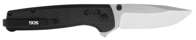 Picture of S.O.G SOGTM1025BX Terminus XR 2.95" Folding Clip Point Plain Satin CPM S35VN SS Blade Black G10/Carbon Fiber Handle Features Box Packaging Includes Belt Clip