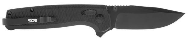 Picture of S.O.G SOGTM1027BX Terminus XR 2.95" Folding Clip Point Plain Black D2 Steel Blade Black G10 Handle Features Box Packaging Includes Pocket Clip