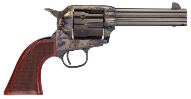 Picture of Taylors & Company 550825 Runnin Iron  357 Mag Caliber with 4.75" Blued Finish Barrel, 6rd Capacity Blued Finish Cylinder, Color Case Hardened Finish Steel Frame & Checkered Walnut Grip