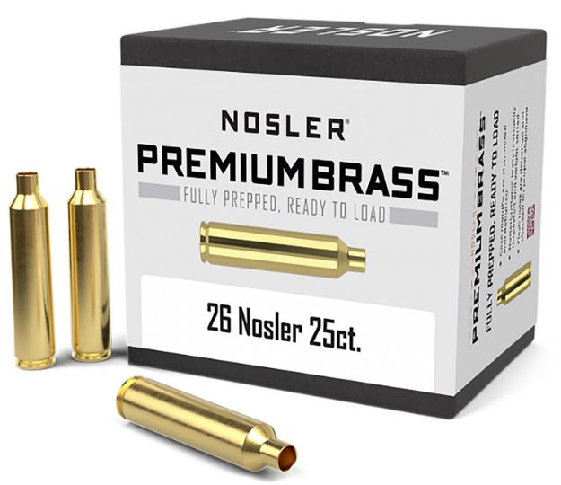 Picture of Nosler 10140 Premium Brass Unprimed Cases 26Nosler Rifle Brass 25/Box