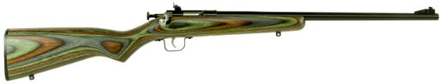 Picture of Crickett KSA2252 Youth  22 LR 1rd 16.12" Blued Barrel & Receiver, Fixed Front/Adjustable Rear Peep Sights, Camo Laminate Stock w/11.5" LOP, Rebounding Firing Pin Safety