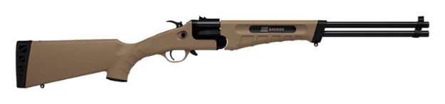 Picture of Savage Arms 23003 42 Takedown 22 WMR/410 Gauge 1+1 20" Matte Black Single Shot Barrel, Flat Dark Earth Drilled & Tapped Carbon Steel Receiver, Fixed Flat Dark Earth Synthetic Stock