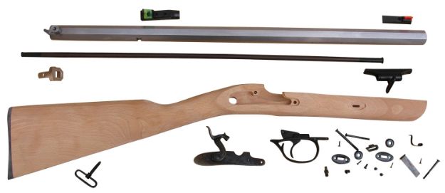 Picture of Traditions KRC53008 Deerhunter  50 Cal Percussion 24" Natural Stainless Octagon Barrel Unfinished Hardwood Stock Sidelock Action Lite Optic Sights