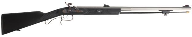 Picture of Traditions R391050 ShedHorn  50 Cal Musket 26" Fluted, Stainless Barrel/Rec, Black Synthetic Stock, Williams Fiber Optic Sights, Accelerator Breech Plug