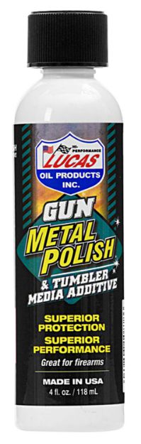 Picture of Lucas Oil 10878 Gun Metal Polish  Against Rust and Corrosion 4 oz Bottle