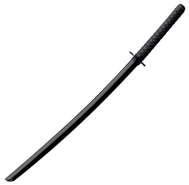 Picture of Cold Steel CS92BKKC Bokken Training Sword 30" Fixed Plain Black Polypropylene Blade 11.50" Black Imitation Cord Wrap Polypropylene Handle