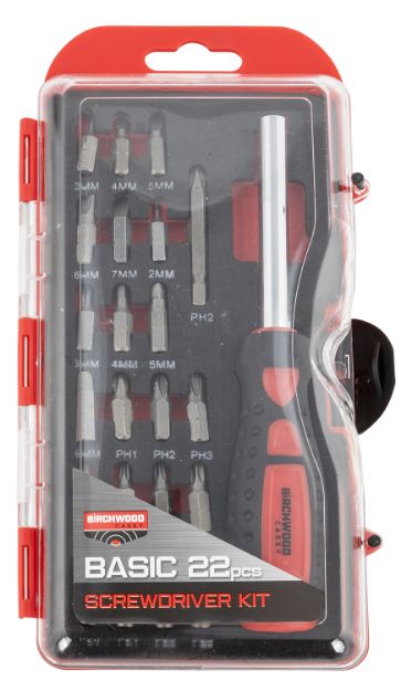 Picture of Birchwood Casey BSDS Basic Screwdriver Kit  22 Pieces Includes Slotted/Philips/Torx/Hex Heads