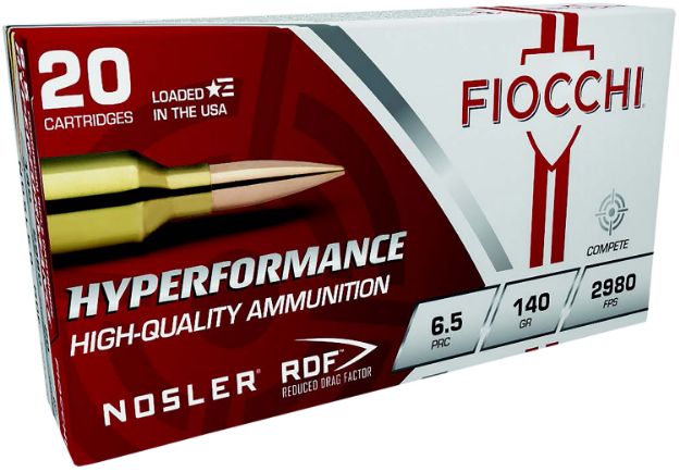 Picture of Fiocchi 65PRCRD Hyperformance Match 6.5PRC 140gr Nosler Reduced Drag Factor 20 Per Box/10 Case