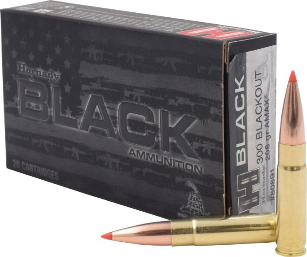 Picture of Hornady 80891 Black  300Blackout 208gr Hornady A Max 20 Per Box/10 Case