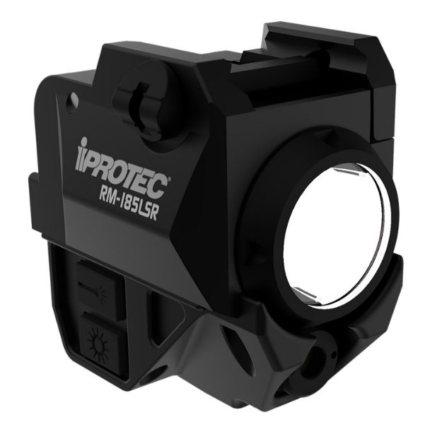 Picture of iProtec IPRSPS0003 RM185LSR Rail-Mount Firearm Light with Red Laser  Black 185 Lumen White Light