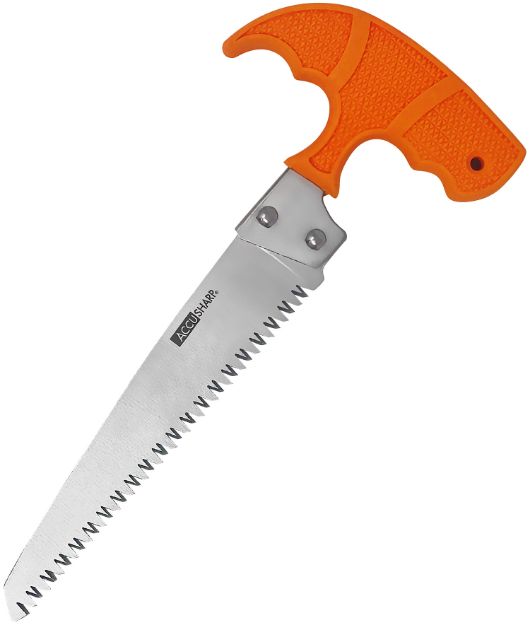 Picture of AccuSharp 730C Bone Saw  Fixed Saw 6" Stainless Steel Blade/ Blaze Orange T-Shaped Handle