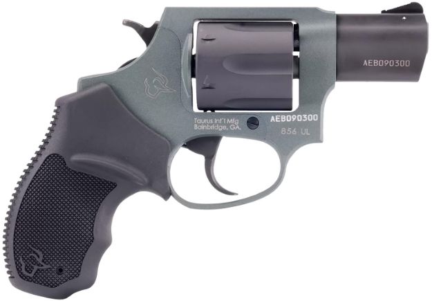 Picture of Taurus 285621ULC27 856 Ultra-Lite 38 Special 6rd 2" Matte Black Cylinder Cerakote Charcoal Green Transfer Bar Safety