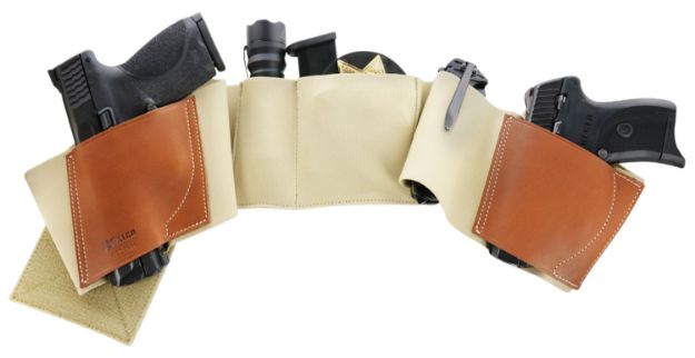 Picture of Galco UWKHLG2 UnderWraps 2.0 Khaki Large Leather/Nylon Handgun