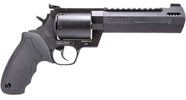 Picture of Taurus 2500061RH Raging Hunter  Large Frame 500 S&W Mag 5rd 6.75" Black Ported/Target Crown Barrel, Matte Black Oxide Cylinder, Black Steel Frame Black Rubber Grip