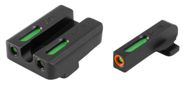 Picture of TruGlo TG13XD1PC TFX Pro  Black | Green Tritium & Fiber Optic Orange Outline Front Sight Green Tritium & Fiber Optic Rear Sight