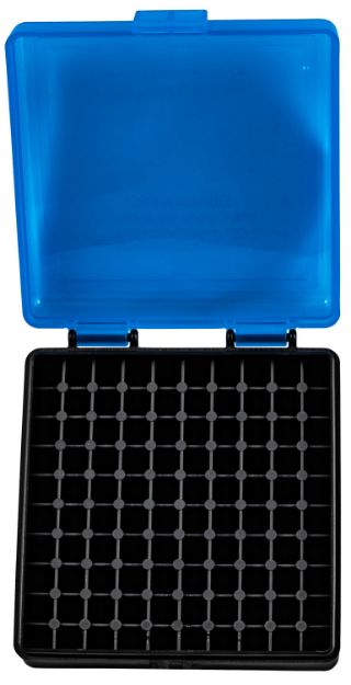 Picture of Berry's 83500 Ammo Box  22LR Blue/Black Polypropylene 100rd